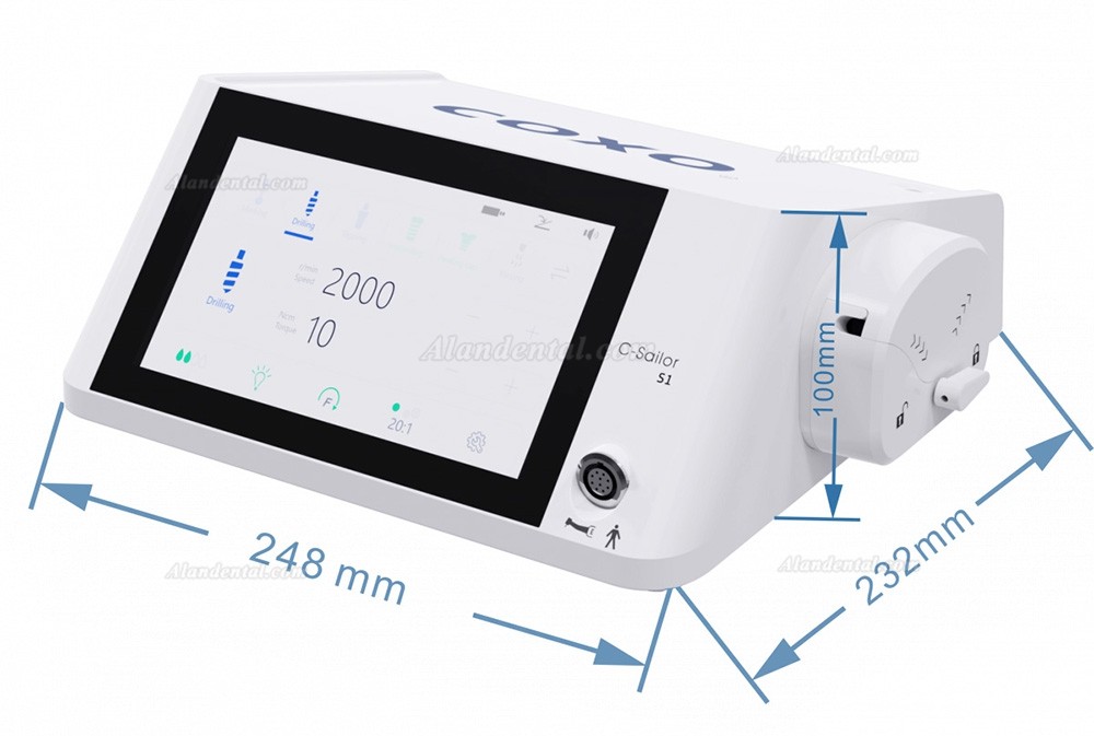 Coxo C-Sailor S1 Dental Implant Motors / Physiodispensers with CX235C7-3S + CX235C6-22 Contra Angle Handpiece